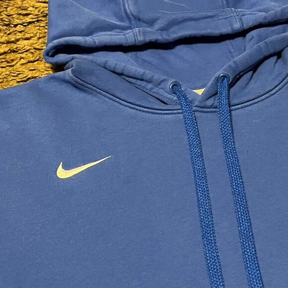 Nike Small Logo Pullover Hoodie Blue XLarge - Picture 3 of 5